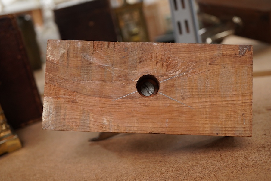 A silver plated Pegasus horse's head car mascot, signed D.G. Yeo, dated 1924, mounted on a wooden plinth